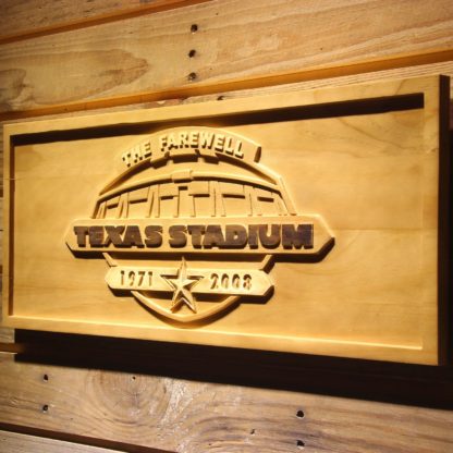Dallas Cowboys Texas Stadium The Farewell Wood Sign - Legacy Edition neon sign LED