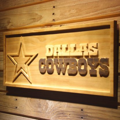 Dallas Cowboys Wood Sign neon sign LED