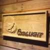 Denver Broncos Coors Light Helmet Wood Sign