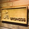 Denver Broncos Helmet Wood Sign