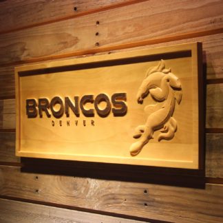 Denver Broncos Wild Wood Sign neon sign LED