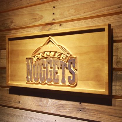 Denver Nuggets Wood Sign neon sign LED