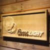 Detroit Lions Coors Light Helmet Wood Sign