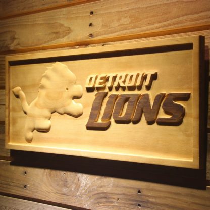 Detroit Lions Wood Sign neon sign LED