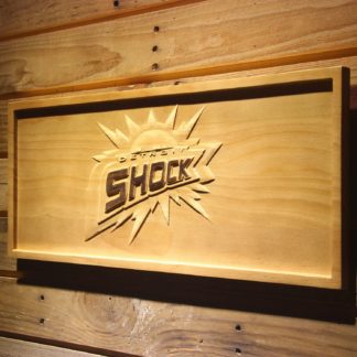 Detroit Shock Wood Sign neon sign LED