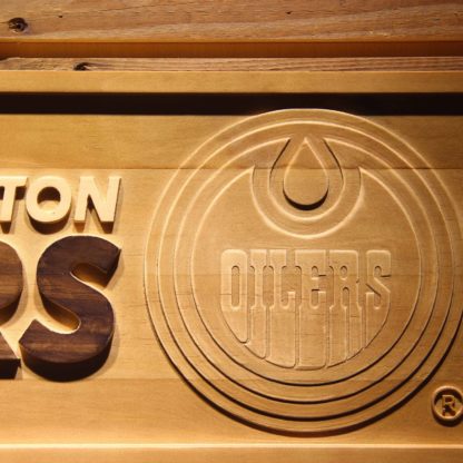 Edmonton Oilers Wood Sign neon sign LED