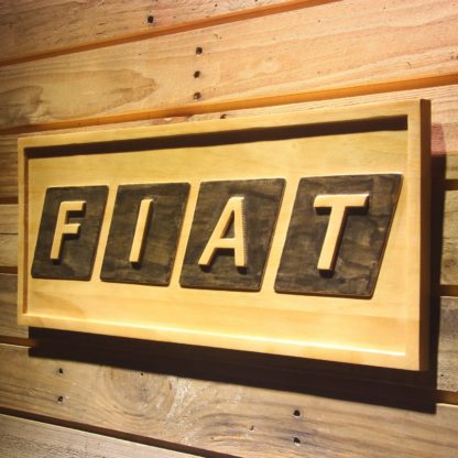 Fiat Wood Sign neon sign LED