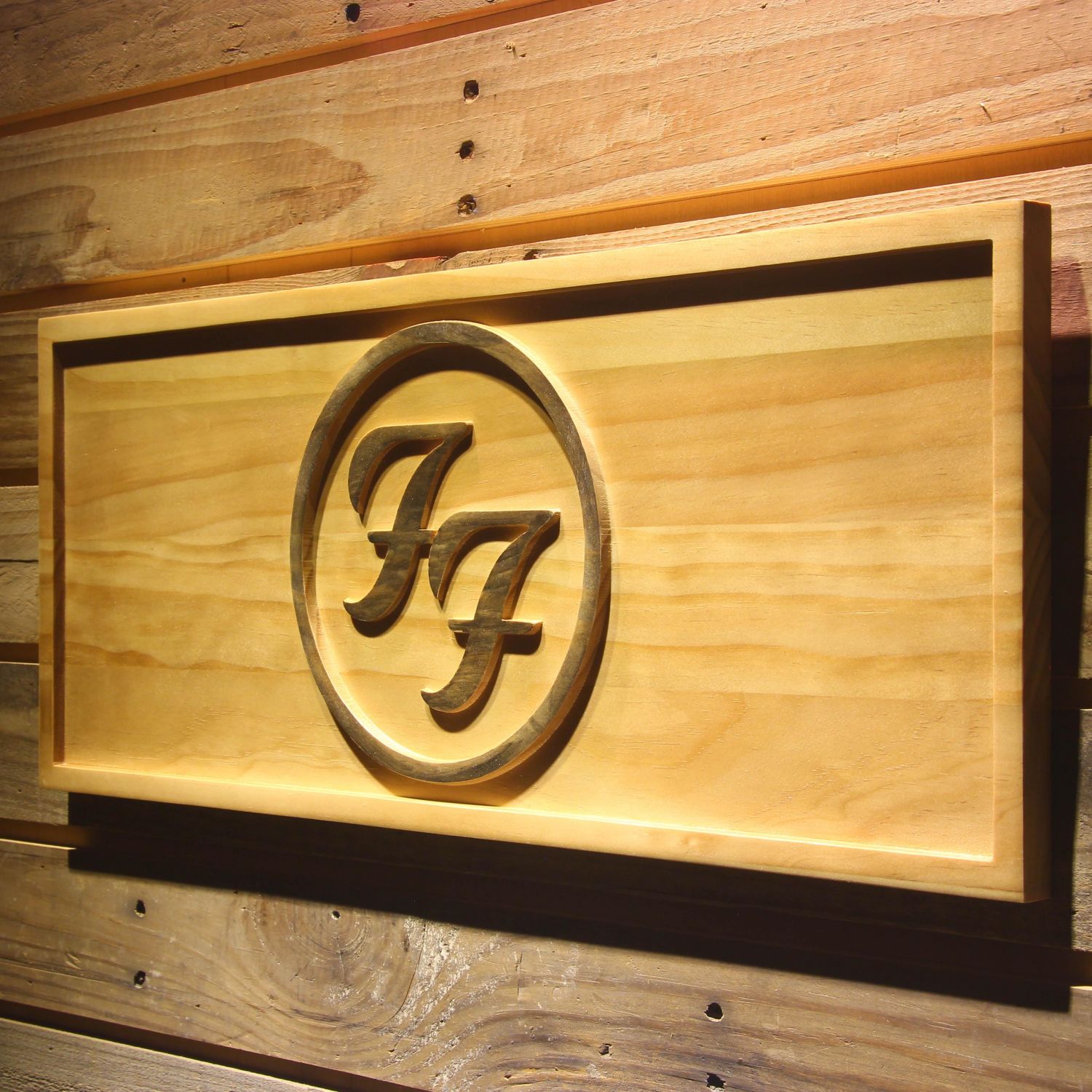Foo Fighters Wood Sign - neon sign - LED sign - shop - What's your sign?