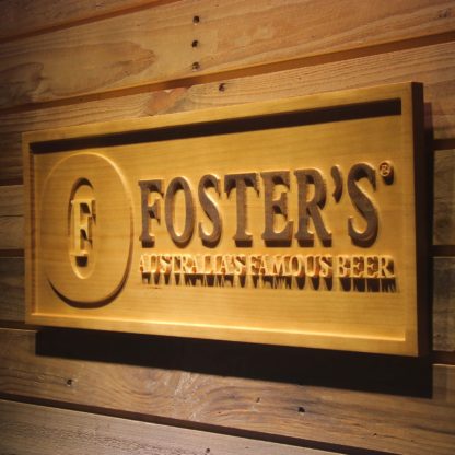 Foster`s Wood Sign neon sign LED