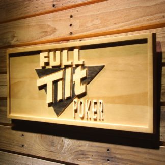 Full Tilt Poker Wood Sign neon sign LED