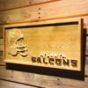 Atlanta Falcons Helmet Wood Sign