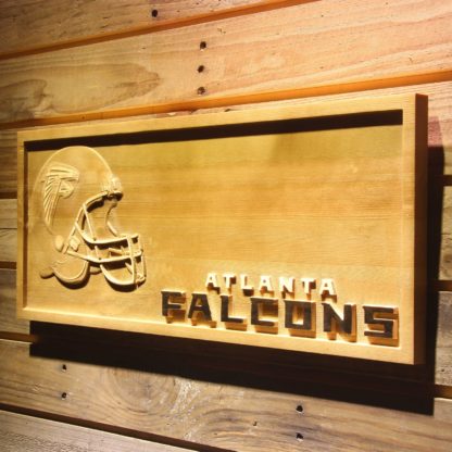 Atlanta Falcons Helmet Wood Sign neon sign LED