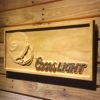Green Bay Packers Coors Light Helmet Wood Sign