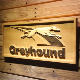 Greyhound Wood Sign neon sign LED