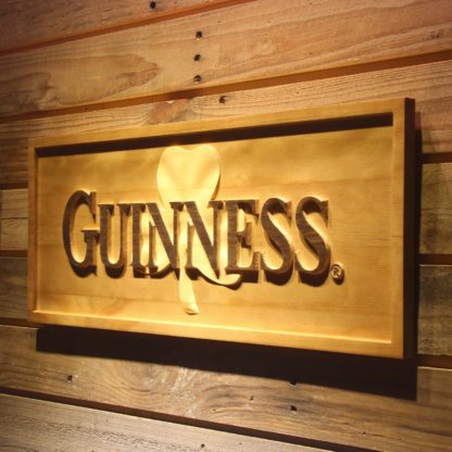 Guinness Shamrock Outline Wood Sign neon sign LED