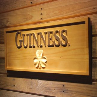 Guinness Shamrock Wood Sign neon sign LED