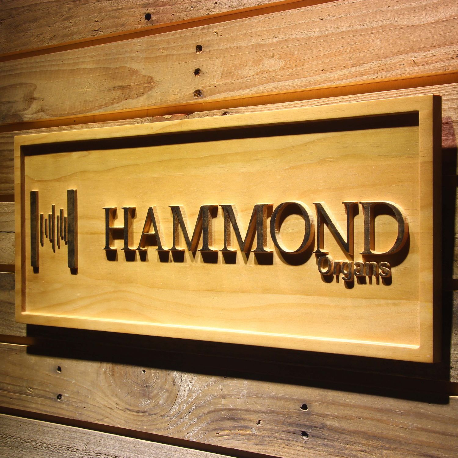 Hammond Wood Sign - neon sign - LED sign - shop - What's your sign?