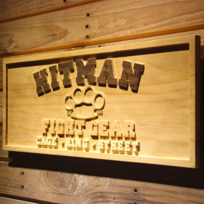 Hitman Fight Gear Wood Sign neon sign LED