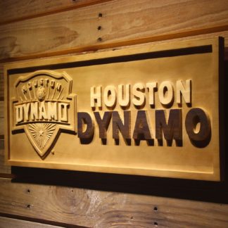Houston Dynamo Wood Sign neon sign LED