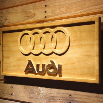 Audi Wood Sign neon sign LED