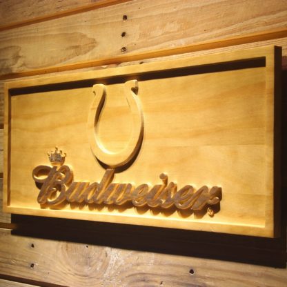 Indianapolis Colts Budweiser Wood Sign neon sign LED