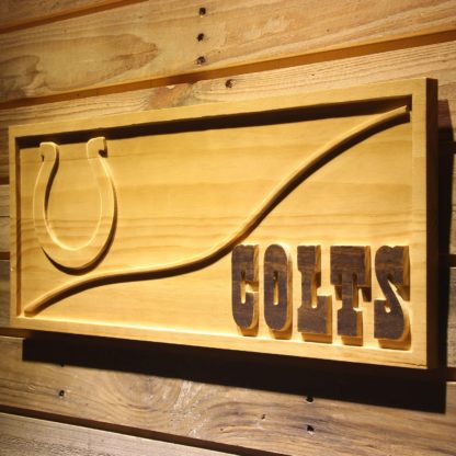 Indianapolis Colts Split Wood Sign neon sign LED