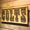 Indianapolis Colts Text Wood Sign