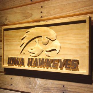 Iowa Hawkeyes Wood Sign neon sign LED