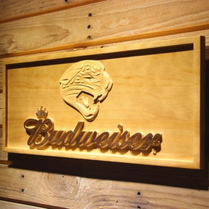 Jacksonville Jaguars Budweiser Wood Sign neon sign LED