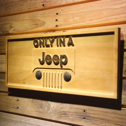 Jeep Only in A Jeep Wood Sign neon sign LED