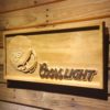 Kansas City Chiefs Coors Light Helmet Wood Sign