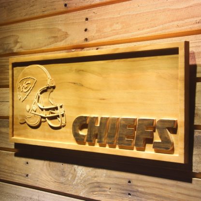 Kansas City Chiefs Helmet Wood Sign neon sign LED