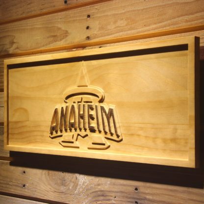 Los Angeles Angels of Anaheim 1997-2001 Anaheim Halo Logo Wood Sign - Legacy Edition neon sign LED