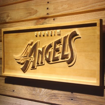 Los Angeles Angels of Anaheim 1997-2001 Logo Wood Sign - Legacy Edition neon sign LED