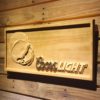 Los Angeles Chargers Coors Light Helmet Wood Sign