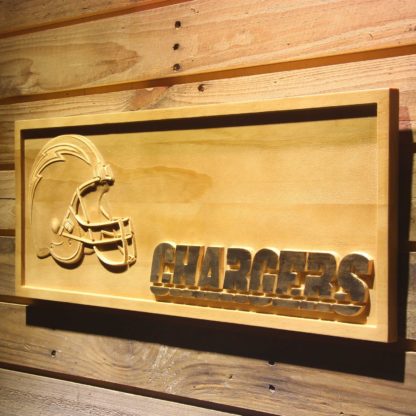 Los Angeles Chargers Helmet Wood Sign neon sign LED