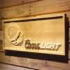 Los Angeles Rams Coors Light Helmet Wood Sign