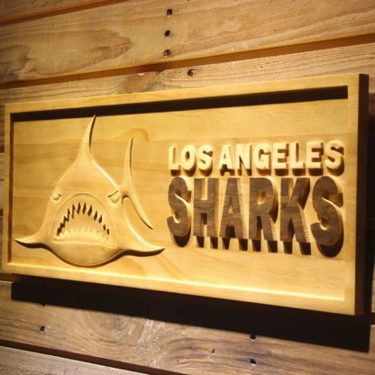 Los Angeles Sharks Wood Sign - Legacy Edition neon sign LED