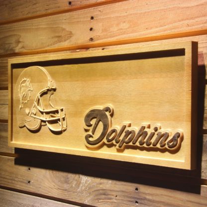 Miami Dolphins Helmet Wood Sign - Legacy Edition neon sign LED