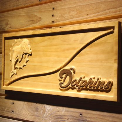 Miami Dolphins Split Wood Sign - Legacy Edition neon sign LED