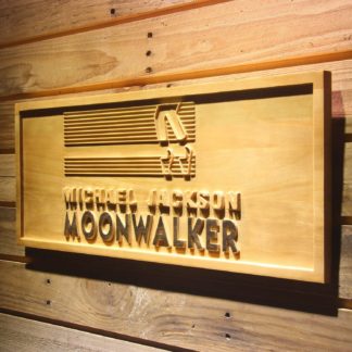 Michael Jackson Moonwalker Bars Wood Sign neon sign LED