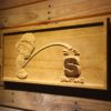 Michigan Wolverines Calvin vs Spartans Wood Sign