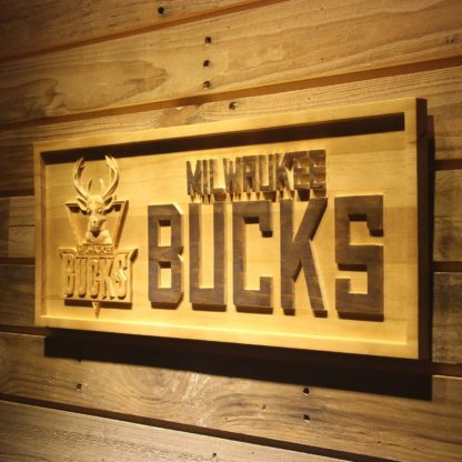Milwaukee Bucks Wood Sign - Legacy Edition neon sign LED