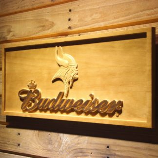 Minnesota Vikings Budweiser Wood Sign neon sign LED