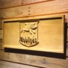 Mobilgas Old Shield Logo Wood Sign