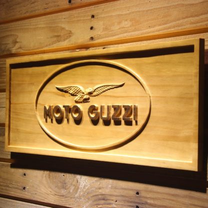 Moto Guzzi Wood Sign neon sign LED