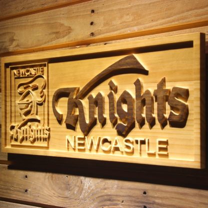 Newcastle Knights Wood Sign neon sign LED