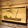 New England Patriots Budweiser Wood Sign