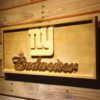 New York Giants Budweiser Wood Sign