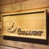 New York Giants Coors Light Helmet Wood Sign